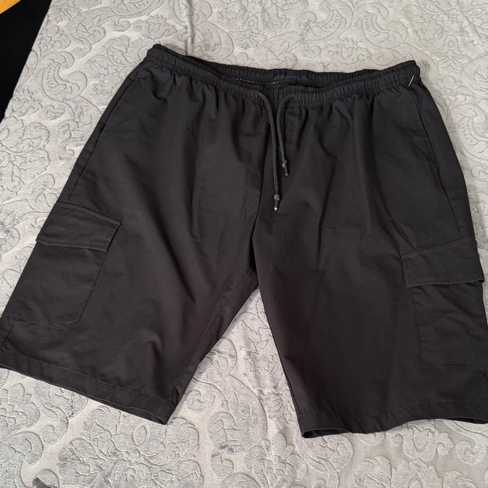 Nomad men’s black/Charcoal Coric ripstop Cargo Shorts Sz 2XL